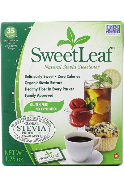 SweetLeaf Stevia Powder Packet with Fibre 35pkts