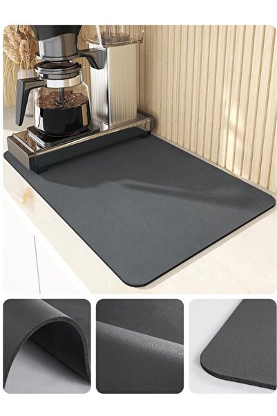 STARSTAR Coffee drip mat, waterproof countertop, 40cm, gray