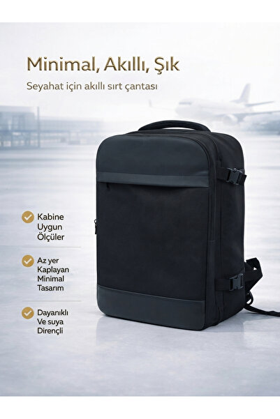 Tech&bello accessories Smart Cabin Size Laptop and Tablet Compartment, Water ...