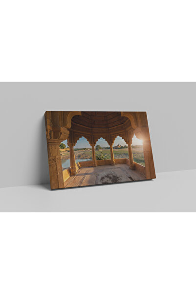 Jaisalmer i Amar Sagar Gölü 50 x 70 Kanvas Tablo