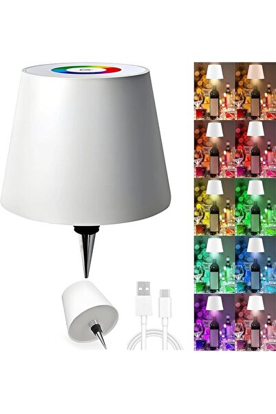 GENERAL مصباح زجاجة لاسلكي، أضواء قابلة لإعادة الشحن بألوان RGB للحانات والمط...