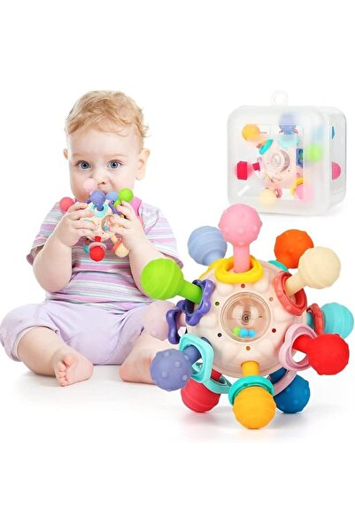 0TO1 TECH Baby Teething Toys, ألعاب تسنين, Sensory Teether Toys, Newborn Chew...