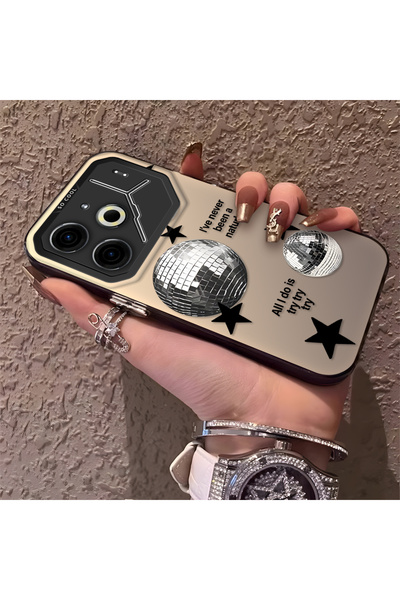 CHICASELUX حافظة تكنو بوفا 6/بوفا 6 برو 5G متوافقة مع تصميم مينيماليست بلاك س...