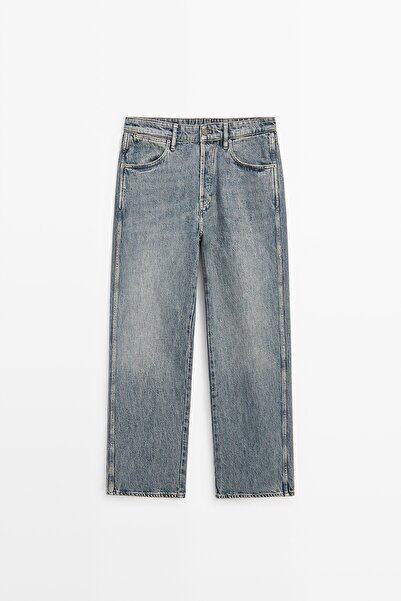 Massimo Dutti %100 Pamuklu Wide Fit Jean