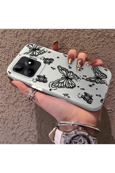 CHICASELUX Realme Note 50 Compatible Elegant Night Style Butterfly Case, Dura...