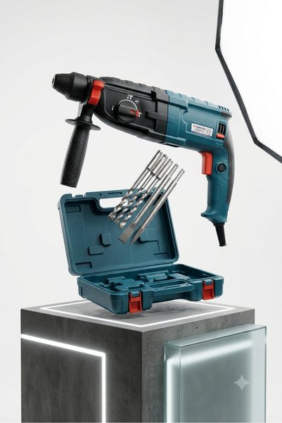 Doğan Tekno Elektirikli kırıcı delici hilti matkap 900w + uç seti
