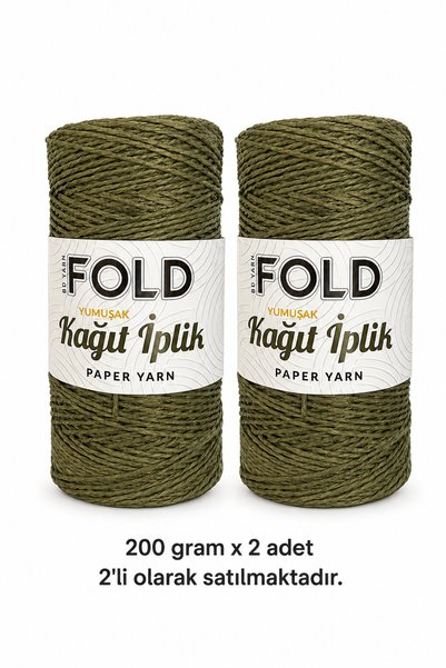 BD fold yarn Premium 200 Gr X 2 Pieces Soft Paper Rope Straw Paper Rope Bag, ...