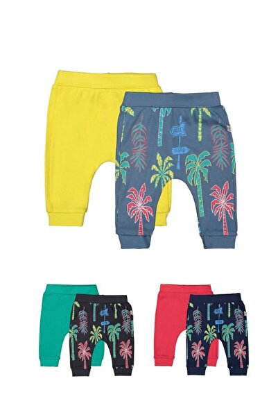 JollyMag Set de 2 perechi de pantaloni Palmieri pentru bebelusi, Tongs baby (...