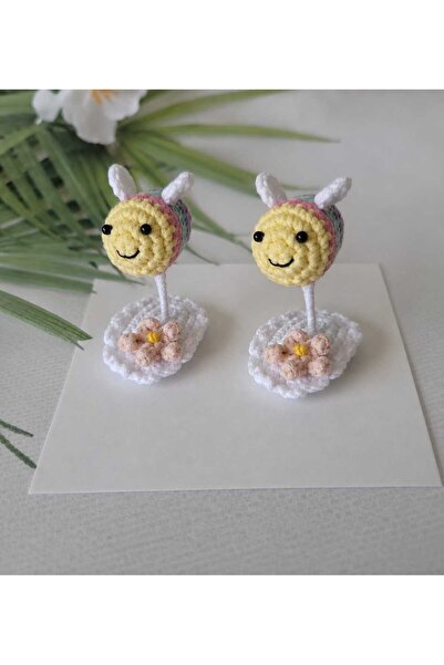 Hand Mother's Since 2024 Thin Hair Baby Hairpin Baby Gift Hand Knitted 2-Piec...