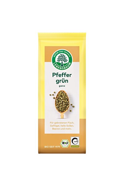 Lebensbaum Boabe de piper verde întregi, bio, 35g