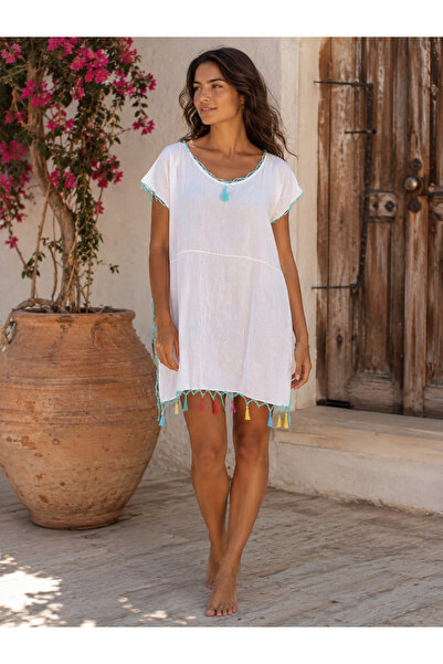 miz home collection Colorful Stringed Beach Dress Pareo