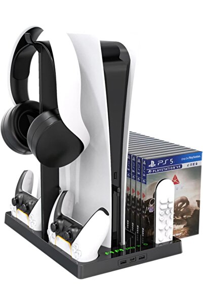 Generic URBAN Compatible with PS5 Vertical Stand with Controller Charging Sta...