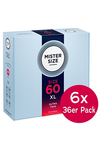 Mister Size 60 χιλιοστά, 6Xpack, Συσκευασία 36 τεμαχίων, Μπλε