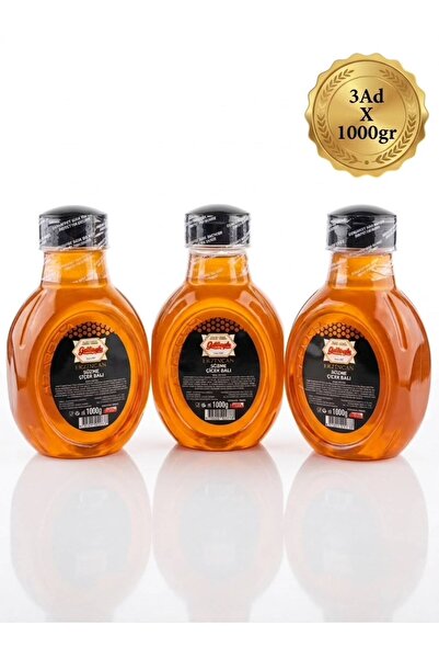 Güldüoğlu Şekerleme Erzincan Süzme Çiçek Balı 1000 gr x 3 Adet - Pratik Matara