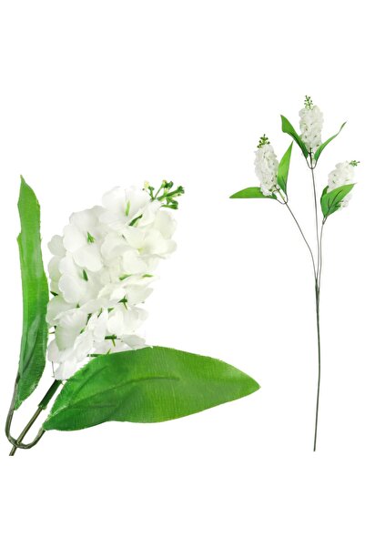 Goliat Fără ramură, 3 flori artificiale pentru vază, 70 cm, alb