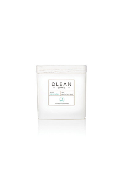 Clean , Space Warm Cotton, Αρωματικό Κερί, 227 γρ.