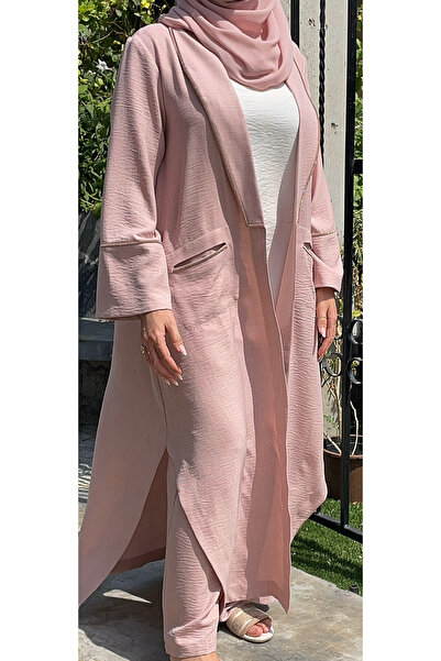 details Pink Voyage Abaya