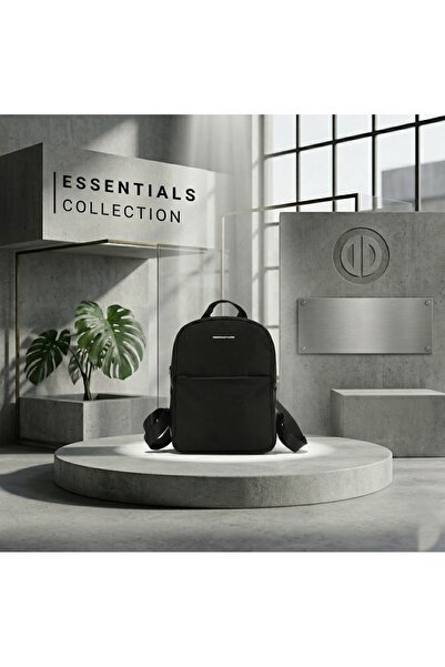 Design Studio City Sırt Çantası Su İtici Kumaş Laptop Bölmeli Fermuarlı Cepli Günlük İş ve Okul Çantası
