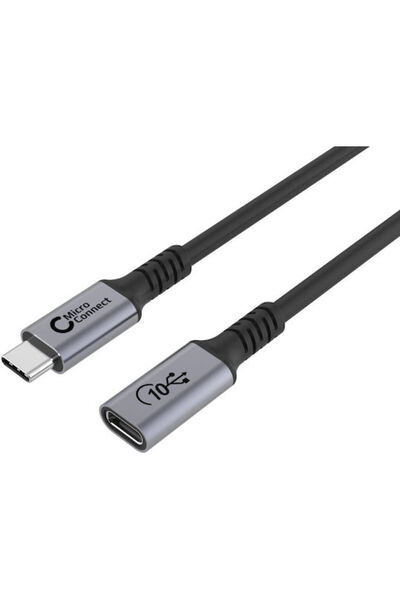MicroConnect Καλώδιο USB 3.2 USB-C Αρσενικό - USB-C Θηλυκό 100W PD Μαύρο 2μ U...
