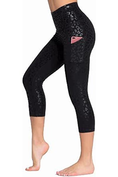 DRAGONBBQ Dragon Fit High Waist Yoga Leggings with 3 Pockets,Tummy Control Wo...