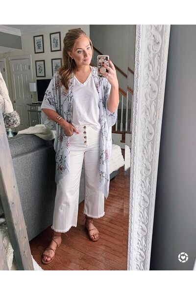 Moss Rose Women's Beach Cover up Swimsuit Kimono Cardigan with Bohemian Flora...