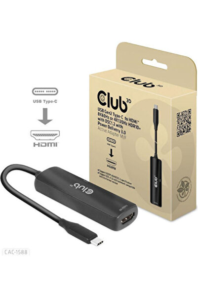 Other Μετατροπέας Club3D USB-C αρσενικό σε HDMI θηλυκό 1 τεμάχιο CAC-1588