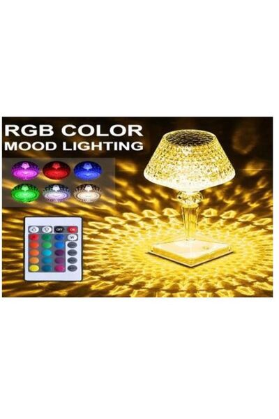 SimpluAcasa Επιτραπέζια λάμπα LED RGB με τηλεχειριστήριο και έλεγχο αφής, USB...
