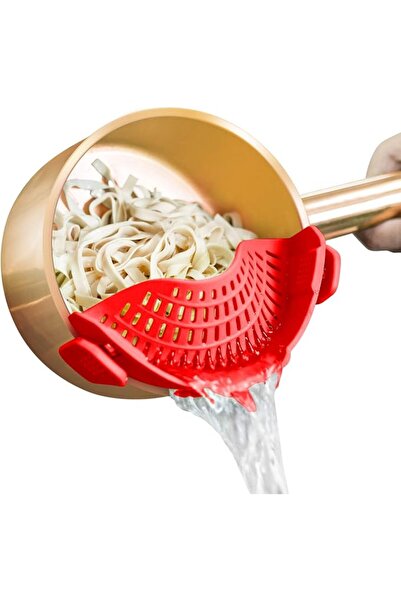 AUOON Clip On Strainer Silicone for All Pots and Pans, Pasta Strainer Clip on...