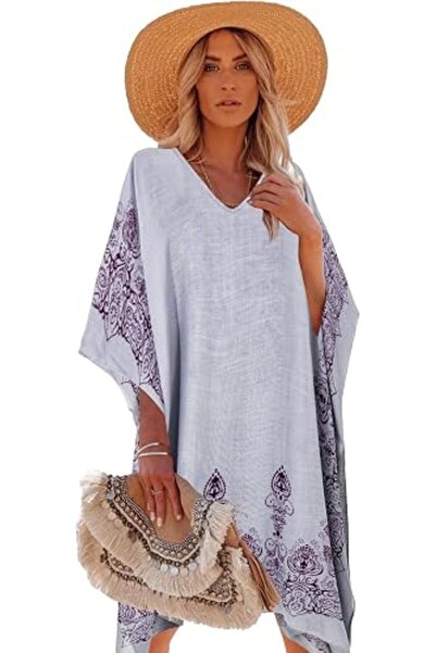 Moss Rose Women's Beach Cover up Swimsuit Kimono Cardigan with Bohemian Flora...