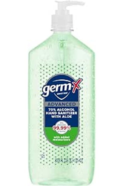 germ-x Advanced Hand Sanitizer with Aloe and Vitamin E, Non-Drying Moisturizi...