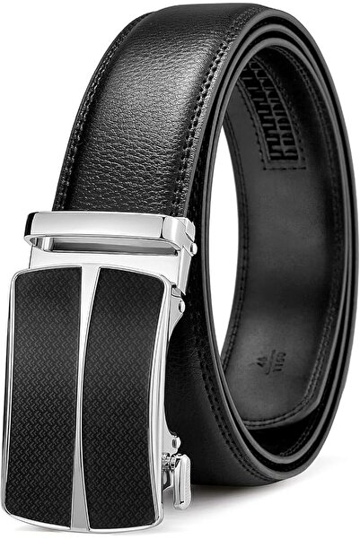 BOSTANTEN Mens Belt Leather 2 Pack Ratchet Belt For Men Dress and Casual with...