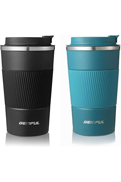 GEMFUL Travel Coffee Mug Insulated Reusable Coffee Cups 510ml | Ice and Hot D...
