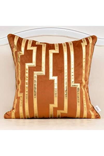 Alerfa 16 x 16 Inches Gray Geometric Silver Leather Striped Cushion Cases Lux...
