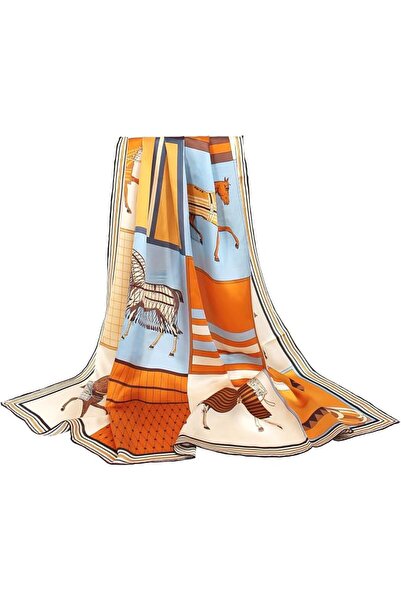 andantino 100% Silk Scarf 43" Large Square Lightweight Headscarf& Shawl–Women...