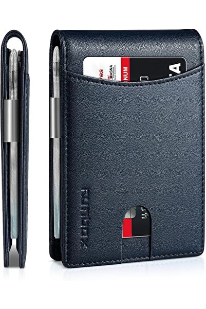 Runbox Top Layer Genuine Cowhide Leather Wallet for Men Slim Mens Wallet-Mone...