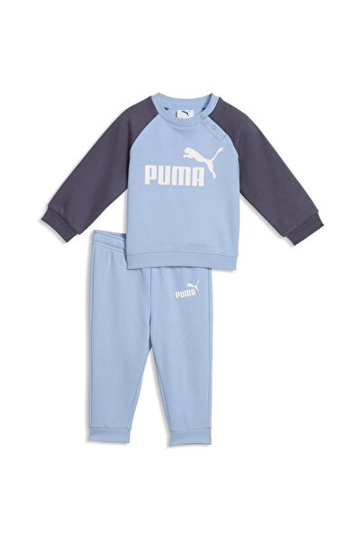 Puma Set cu glugă Minicats Ess Raglan Crew, Fl Inf, Albastru, Copii
