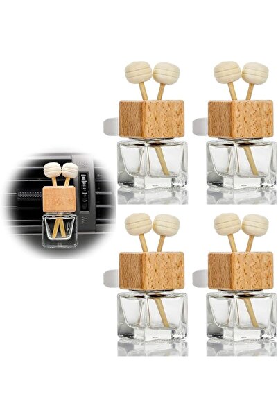 MAKINGTEC Car Air Freshener Diffuser Bottles With Air Vent Clip, 4 Pack Empty...