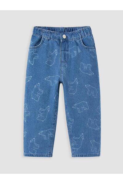 LC Waikiki Regular Fit Patterned Baby Boy Jean Trousers (W6)