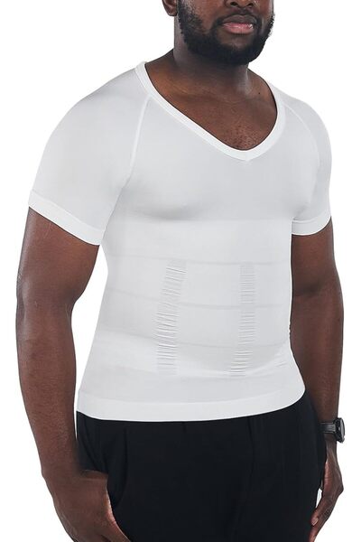 GENERAL KOCLES Gynecomastia Compression Shirts for Men, Shapewear Slimming Bo...