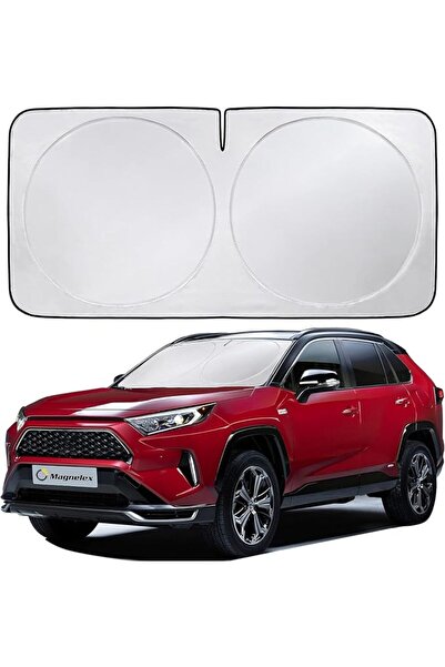 Badez Kuruyemiş Car Windshield Sun Shade with Storage Pouch, Durable 240T Fol...