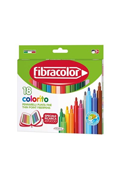 MC Micostore Carioca Fibracolor Colorito Punta Fine 18 culori
