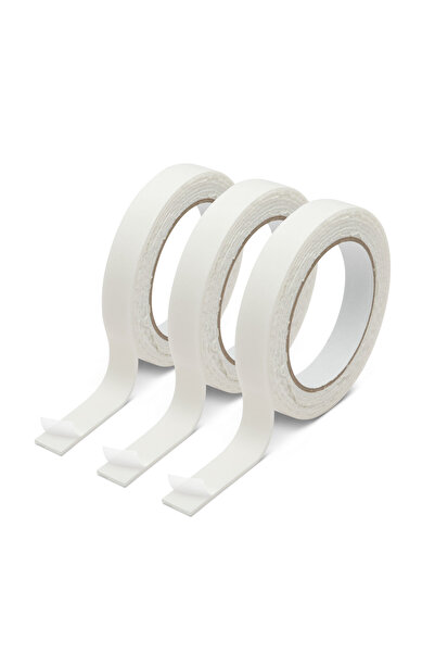 Alista Home Set de bandă adezivă dublă din spumă, 3 role de 18 mm x 2,6 m, pe...