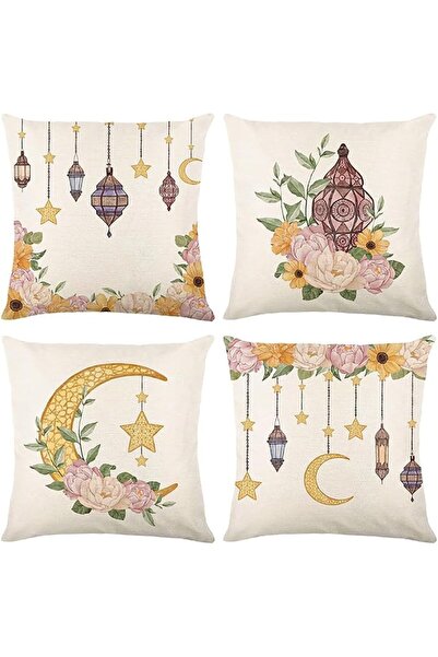 GENERAL Ramadan Decoration, Cushion Cover 45 x 45CM Set of 4 - Ramadan Series...