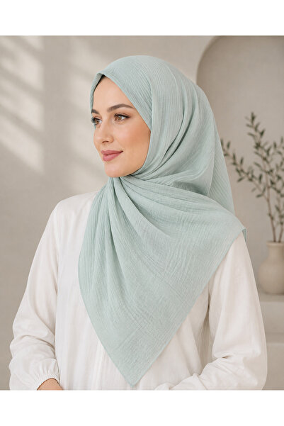 mim eşarp Piped Muslin Solid Color Shawl 90X190Cm