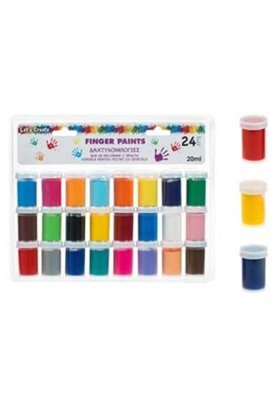 OEM Set of 24 Gouache Colors for Finger Painting