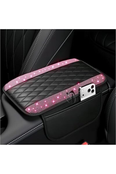 GENERAL Stacool Upgraded Center Console Cover, Microfiber Leather Armrest Cov...