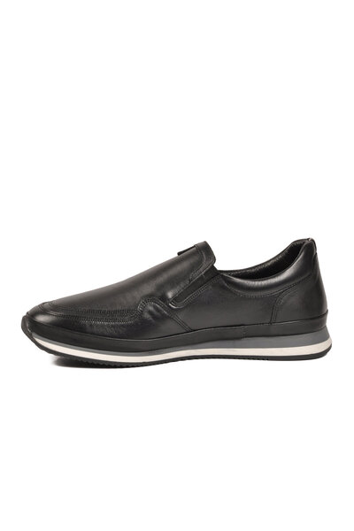 AYAKMOD Black Large Size Genuine Leather Men's Casual Shoes Loafer 3851055 m