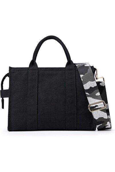 GENERAL Large Canvas Tote Bag for Women Canvas Tote Bag with Zipper and Pocke...