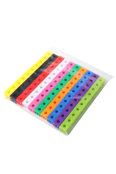 Fors Math Linking Cubes Set of 100 Math Cubes Manipulative Connecting and Cou...