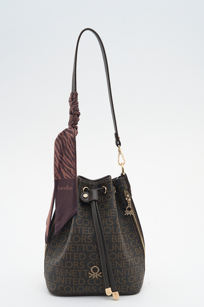 United Colors of Benetton Benetton Women's Shoulder Bag Brown-Brown Bnt1906